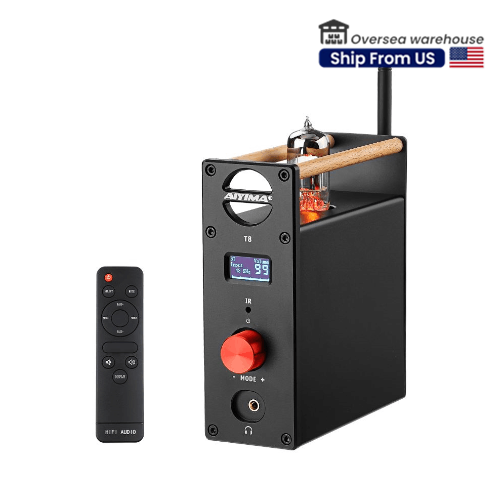 AIYIMA T8 Bluetooth5.0 真空管プリアンプ AIYIMA T8 - US Warehouse Ship