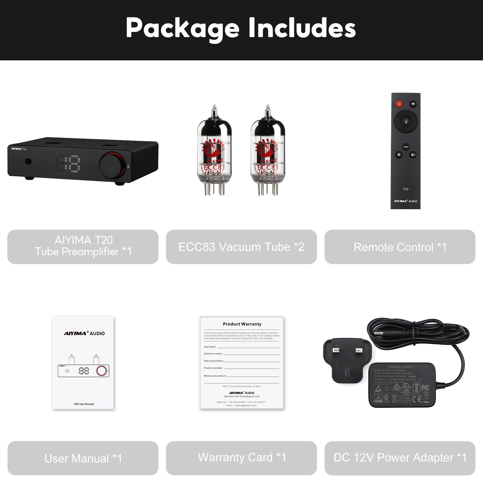 AYIMA T20 真空管プリアンプ 楽天市場】AIYIMA T20 フルバランスHi-Fi真空管プリアンプ TUBE