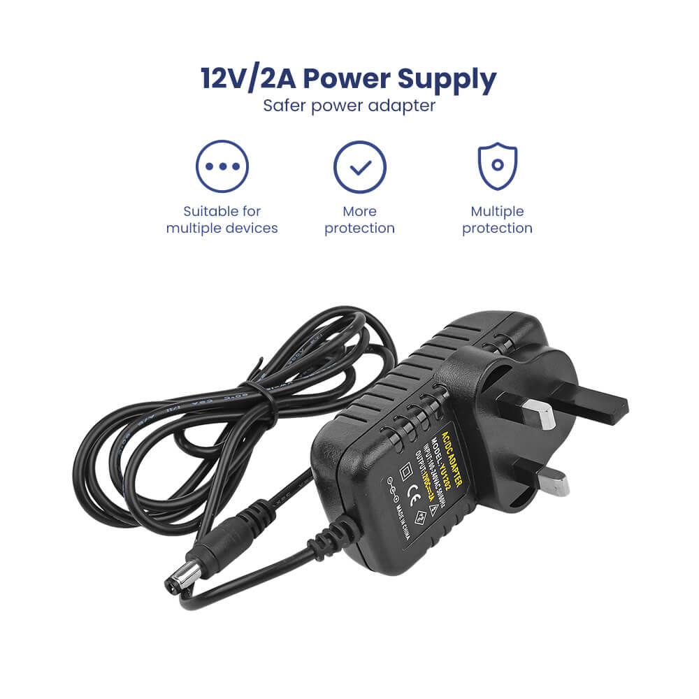 AIYIMA DC12 Audio Amplifier Power Supply AC100-240V To DC12V 2A Adapter EU US Plug DIY For Home Amplifiers - AIYIMA
