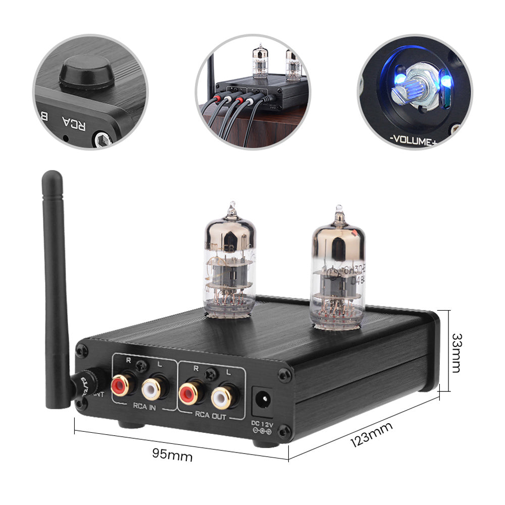 Tube Amplifier Preamp - AIYIMA T7 | Bluetooth Amplifier | 2.0CH Tube Pre-amp | Vacuum Tube Amplifier - AIYIMA