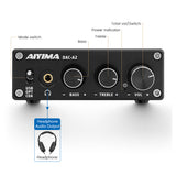DAC Amplifier - AIYIMA DAC A2 | Headphone Amplifier | Digital Audio Decoder | Hifi Stereo Bass Amplifier - AIYIMA