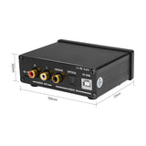 DAC Amplifier - AIYIMA DAC A2 | Headphone Amplifier | Digital Audio Decoder | Hifi Stereo Bass Amplifier - AIYIMA