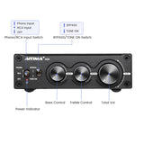 AIYIMA A06 | MM/MC Phono Amplifier TPA3221 100Wx2 Stereo HiFi Power AMP for Turntable Phonograph Preamp Treble Bass Control