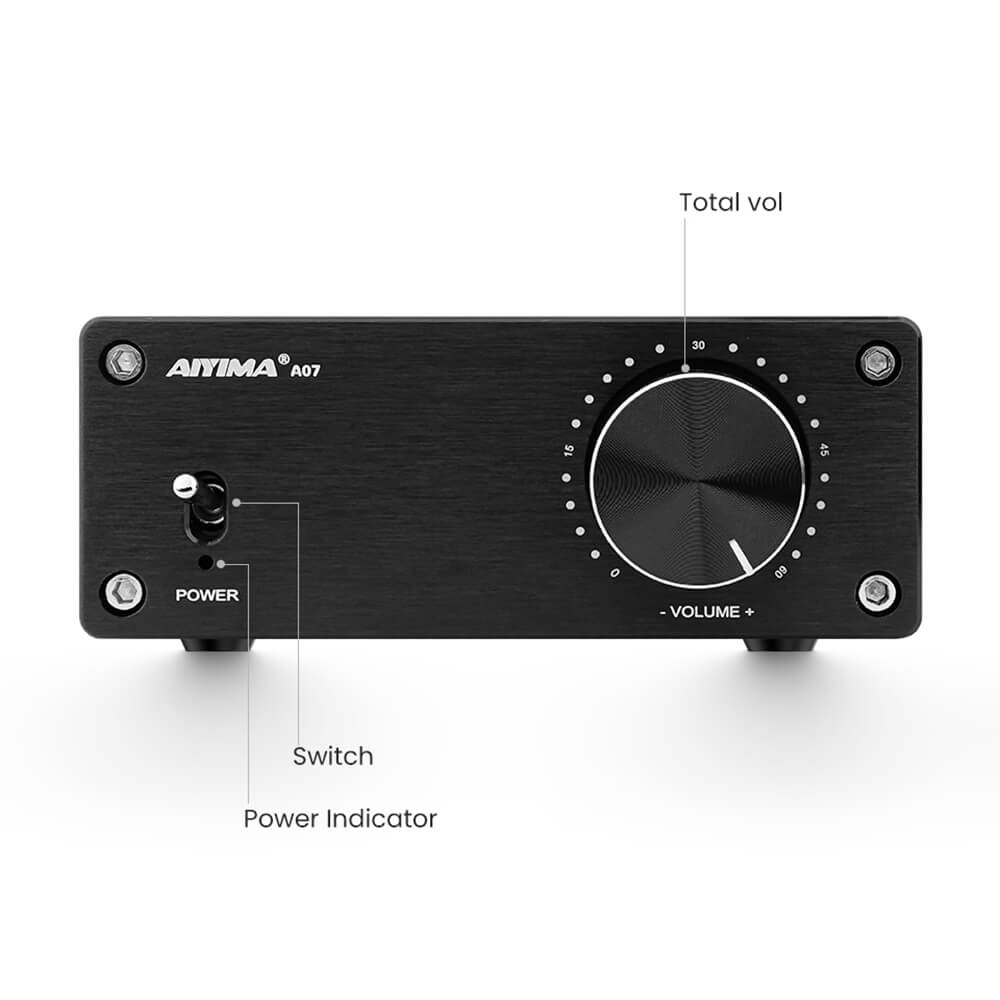 Amplifier - AIYIMA A07 - TPA3255 | 2.0 Channel | 300Wx2 | HiFi - AIYIMA