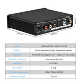 AIYIMA DAC-A6 | 32BIT 768KHz DSD512 USB DAC APTX-HD Decoder Audio COAX OPTICAL With OLED