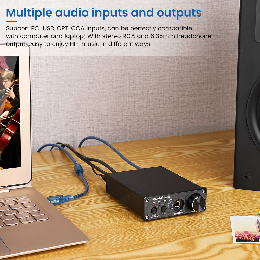 Fosi Audio Q4 Mini Stereo Gaming DAC & Headphone Amplifier